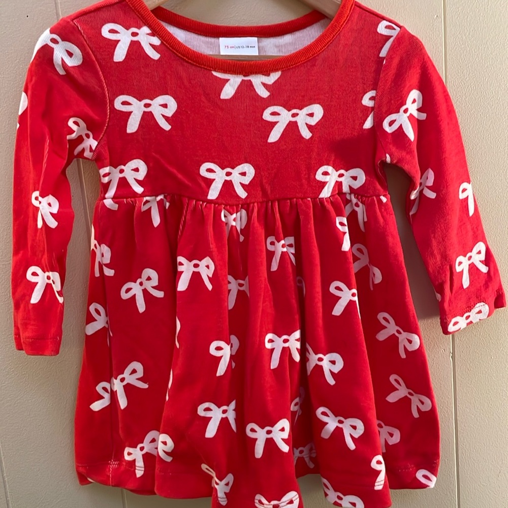Hanna Andersson holiday bow dress